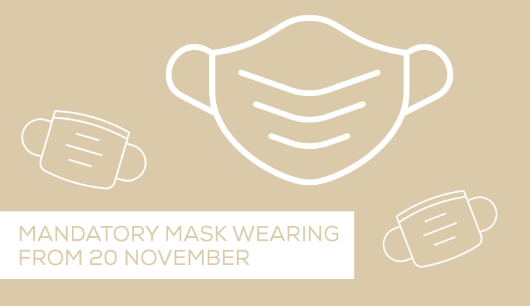 Wearing a mask is mandatory again!
