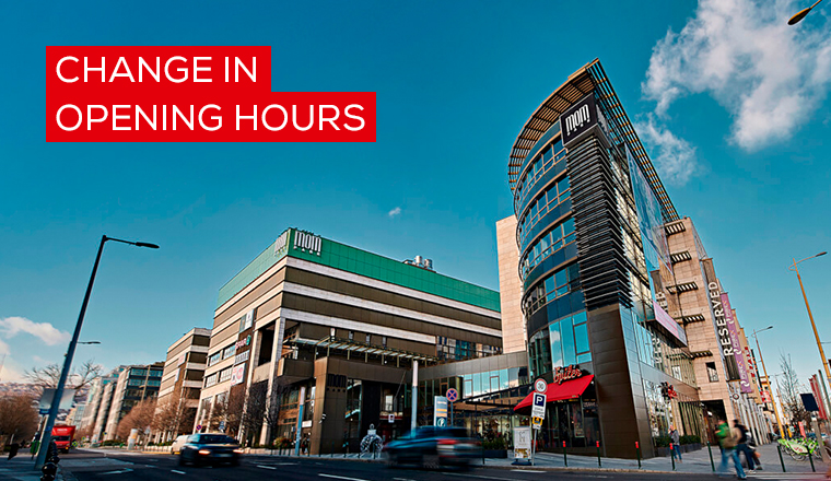 The overall opening hours of the stores are changing!