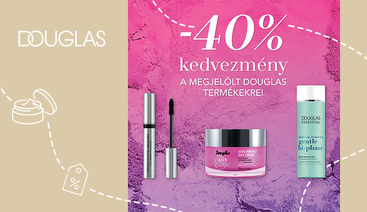 Up to 40% discount on Douglas products!
