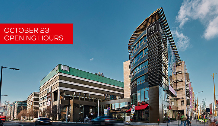 Holiday opening hours